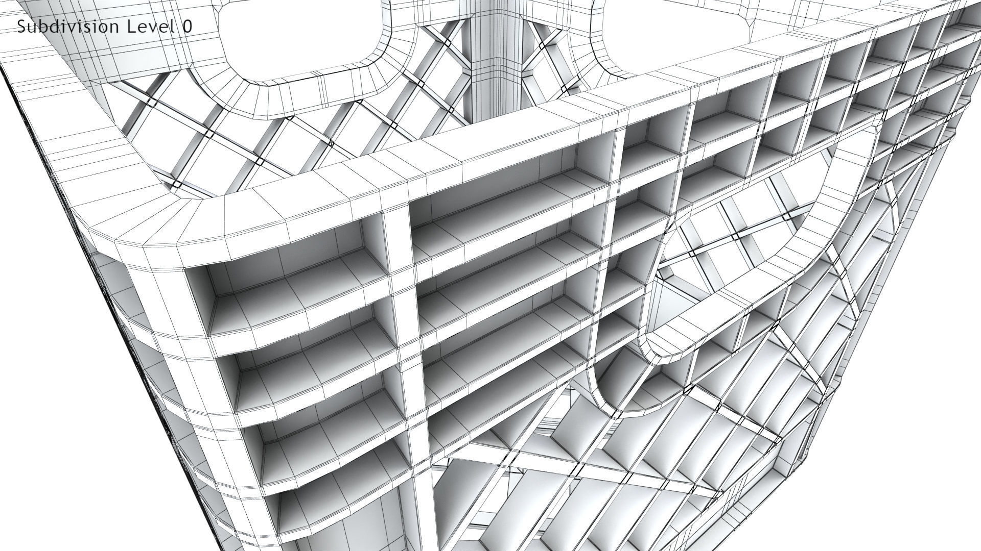  Milk Crate Low-poly 3D model_11
