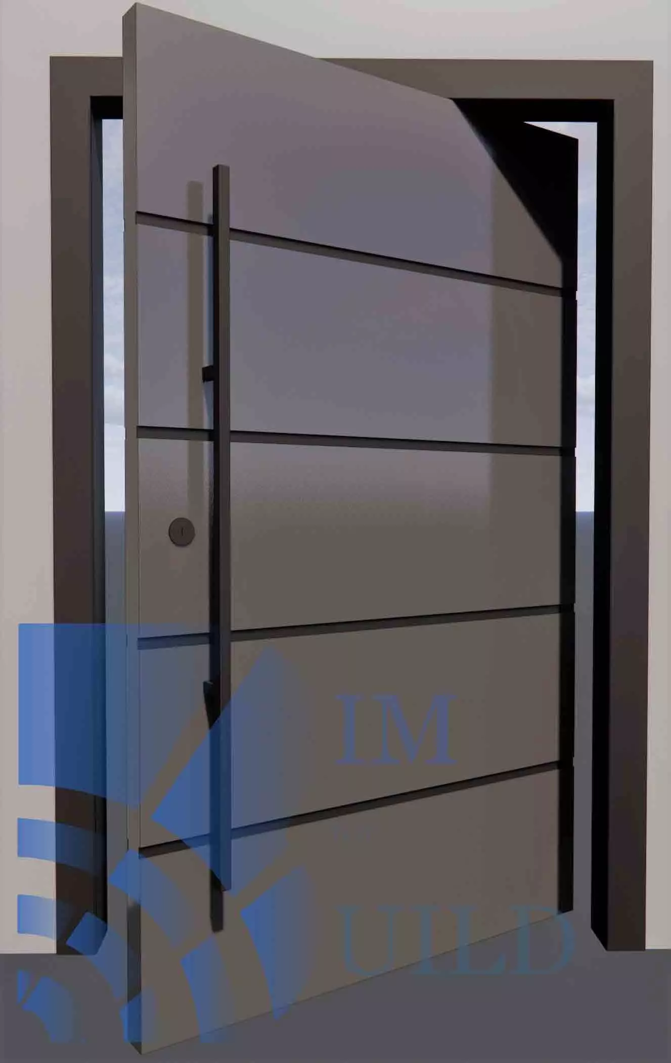 Revit door family full parametric 3D model