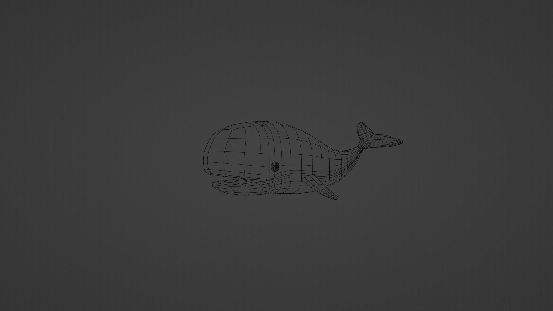 Stylized Whale Free low-poly 3D model_1