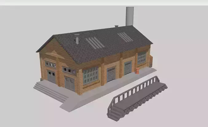 Classic Industrial Factory by Outland Models