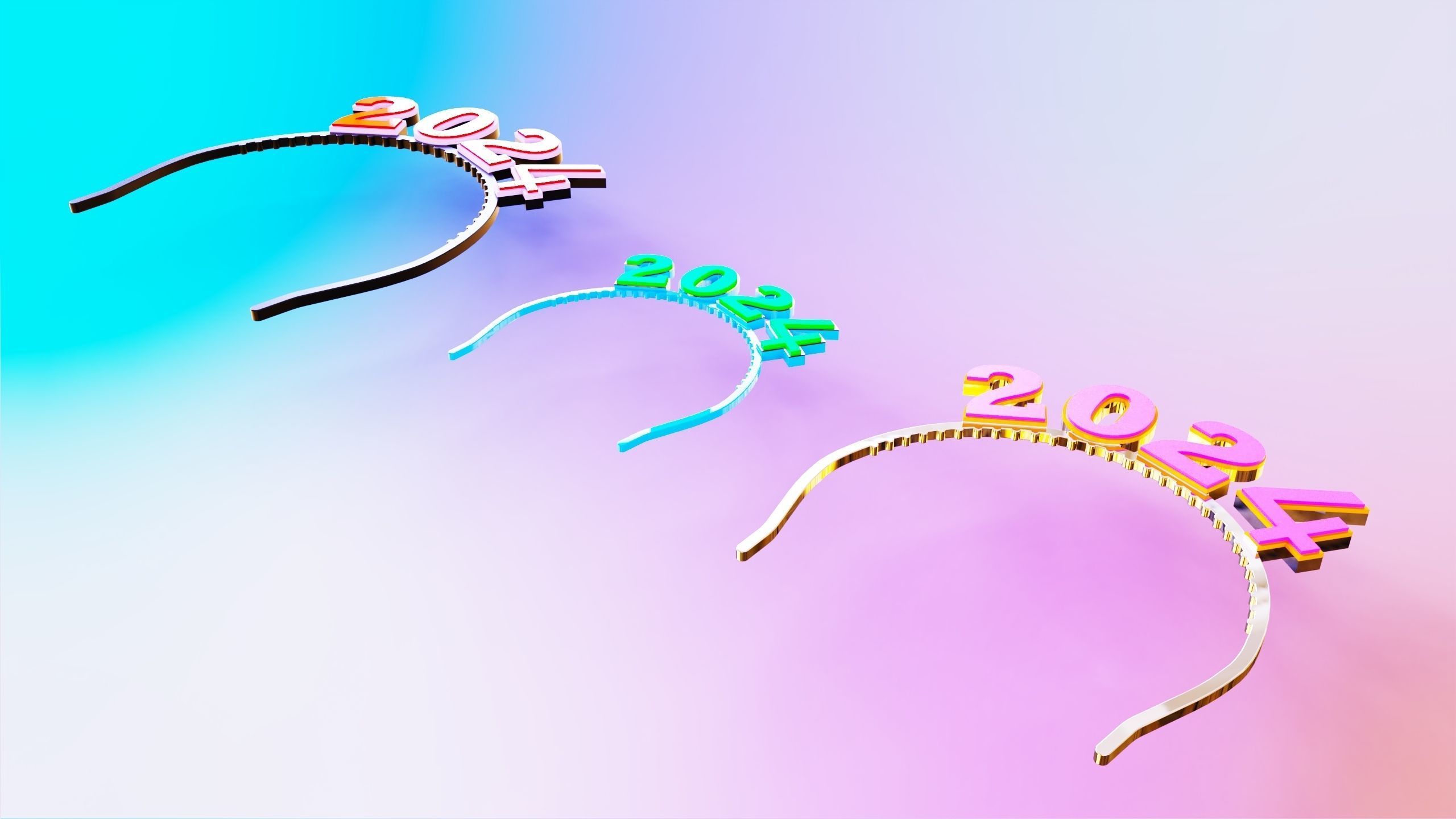 2024 Head band adult kid and pet sizes 3D print model_1