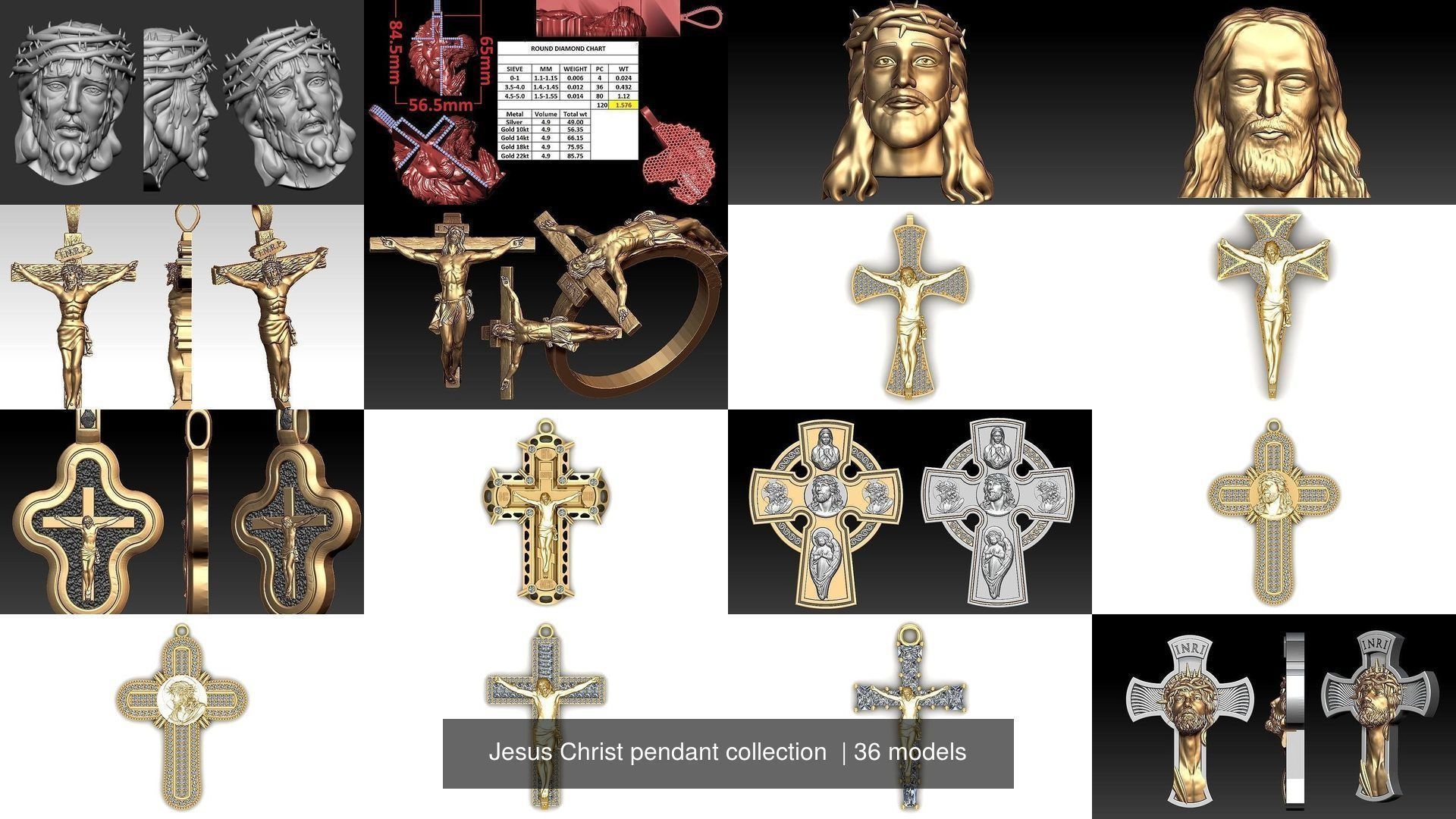 Jesus Christ pendant collection  _4