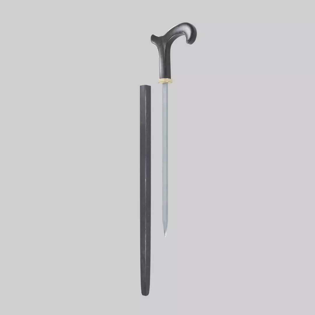Cane Sword 3D model_0