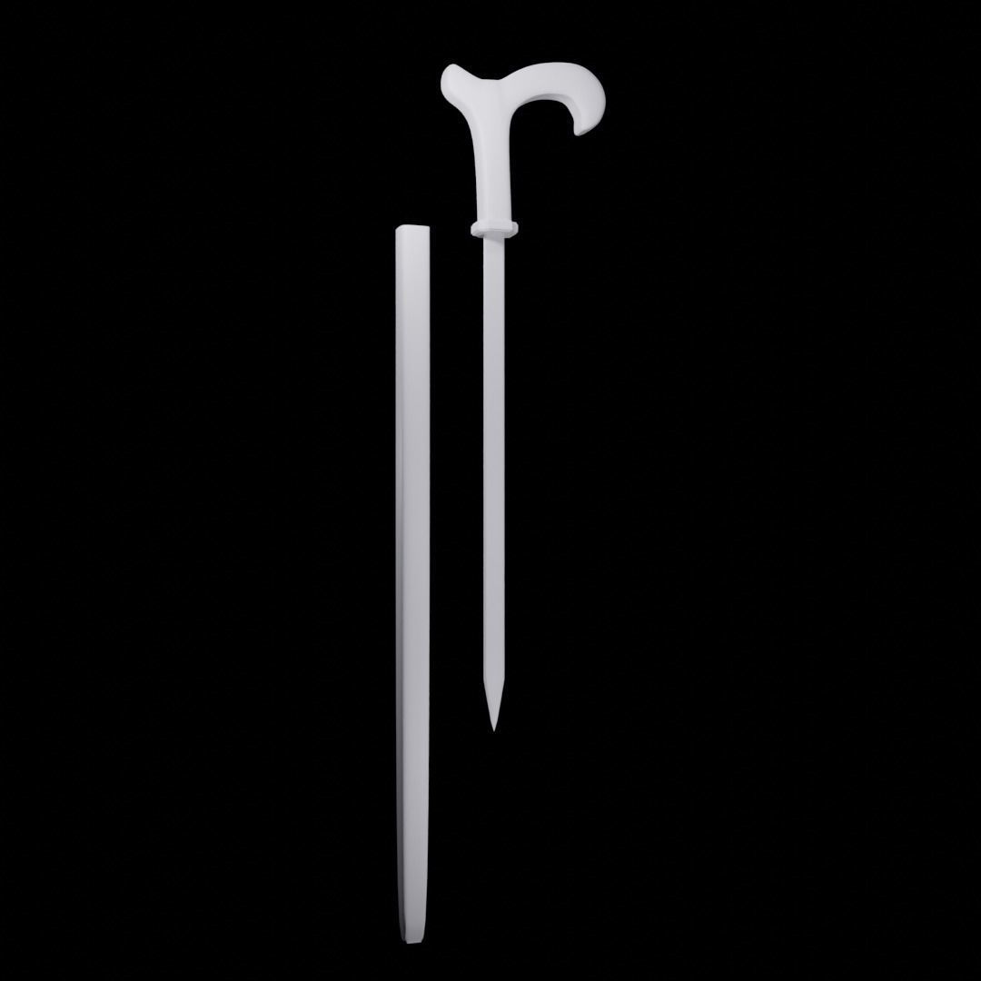 Cane Sword 3D model_4