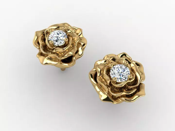 earring  3D print model_0