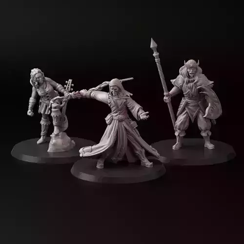 Elves adventurers 3D print model
