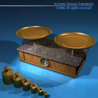 Roberval balance 3D model