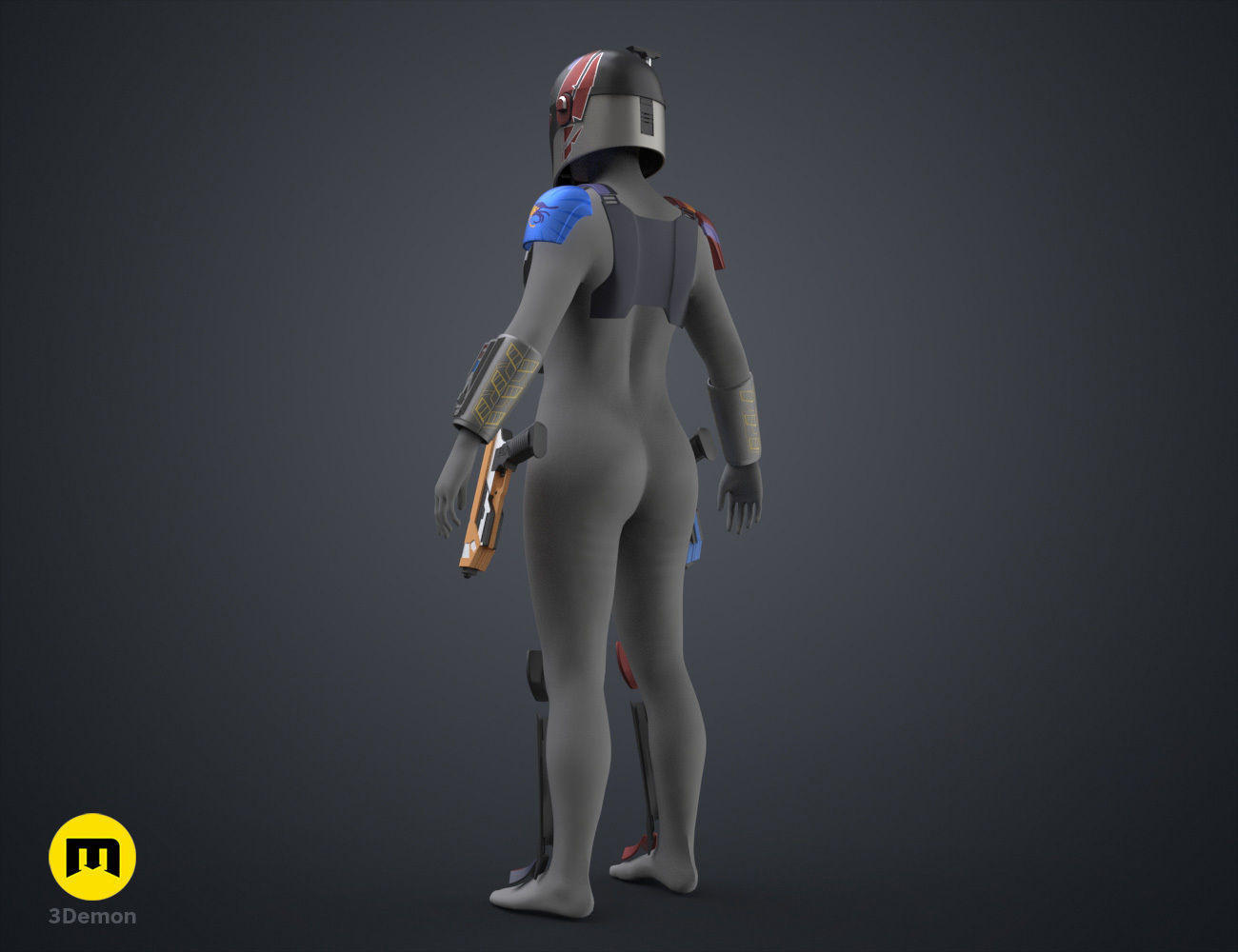 Sabine Wren Cosplay Set - Ahsoka 3D print model_4