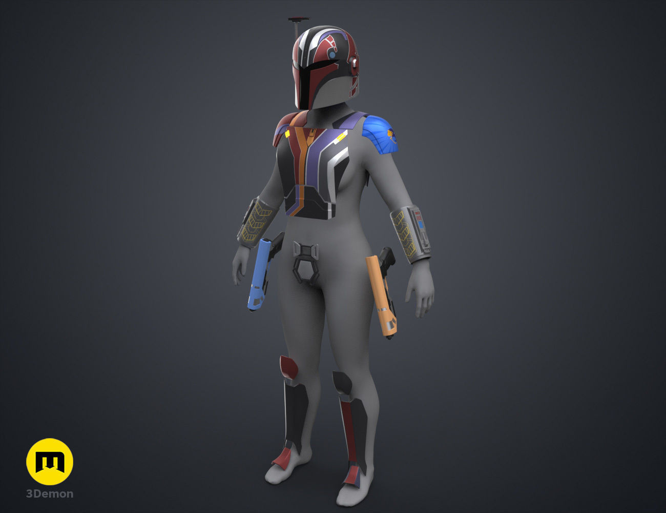 Sabine Wren Cosplay Set - Ahsoka 3D print model_3