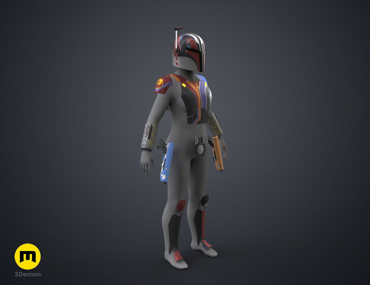 Sabine Wren Cosplay Set - Ahsoka 3D print model_1