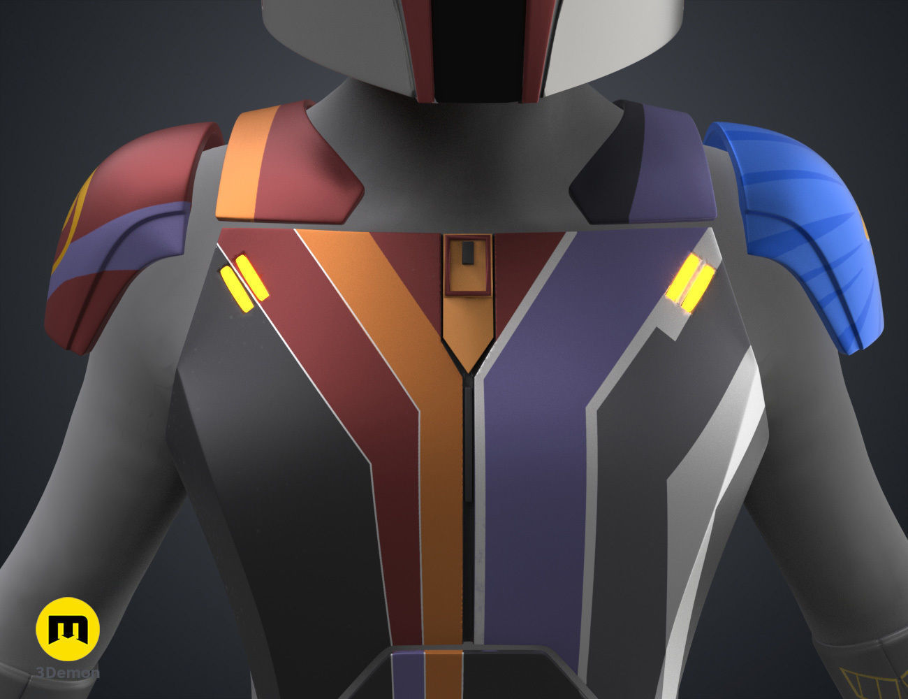 Sabine Wren Cosplay Set - Ahsoka 3D print model_7