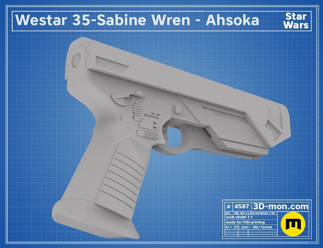 Sabine Wren Cosplay Set - Ahsoka 3D print model_11