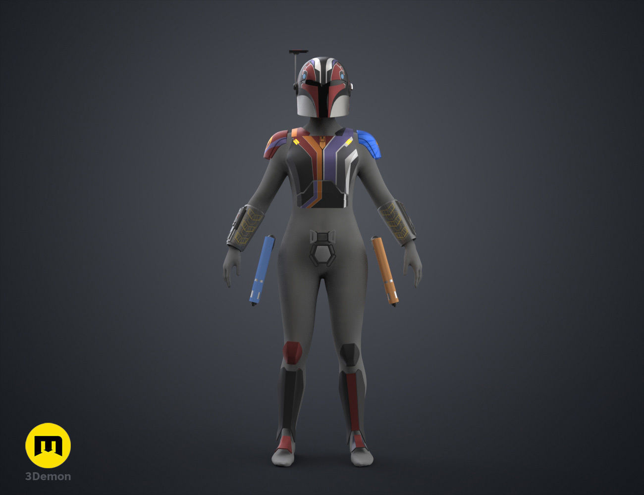 Sabine Wren Cosplay Set - Ahsoka 3D print model_2
