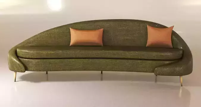 Sofa 03 Low-poly 3D model