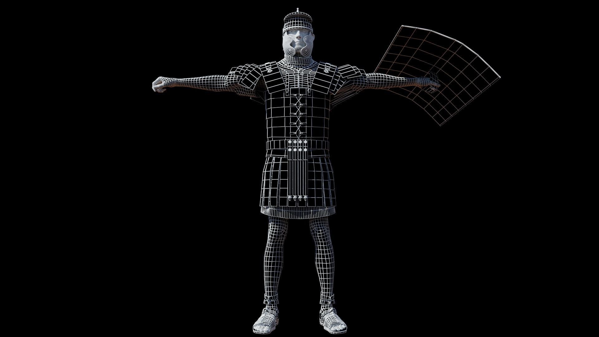 3D model ROME SOLDIER ANIMATED - RIGGED VR / AR / low-poly | CGTrader