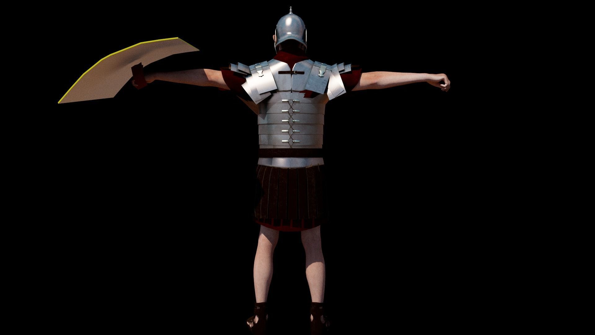 3D model ROME SOLDIER ANIMATED - RIGGED VR / AR / low-poly | CGTrader