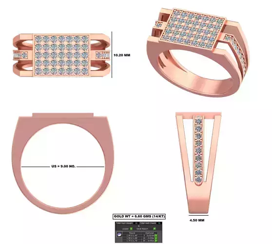 Great of all time simple and elegant design men ring GR-91