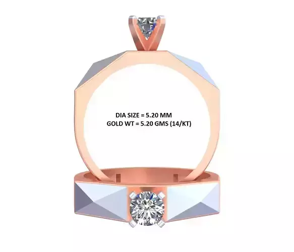 Solitaire Ring For Men Man GR-87