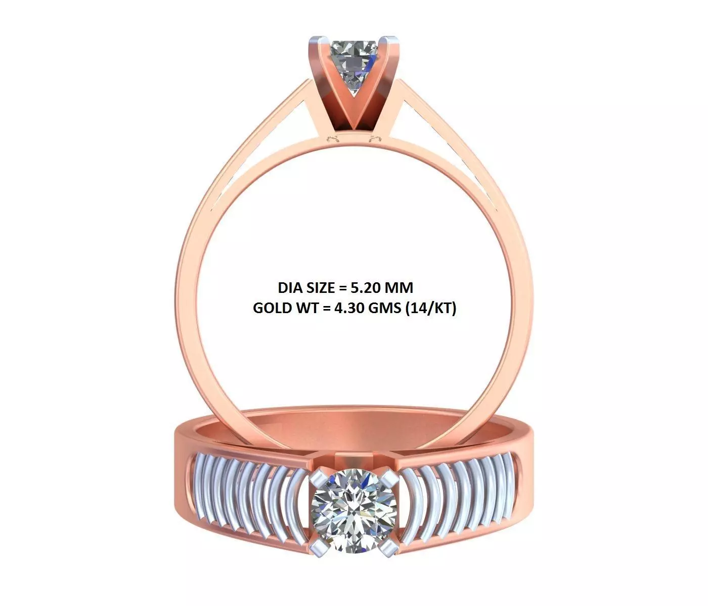 Unique Elegant Mens Rings GR-85 3D print model
