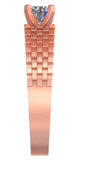 Crossover Small Piece Style Mens Ring Men Ring Man Ring GR-83 3D print model_3