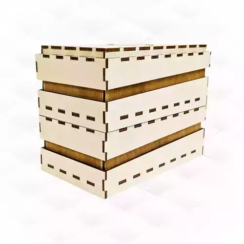 Unique Gift jewelry box svg dxf design for laser cut 3D print model