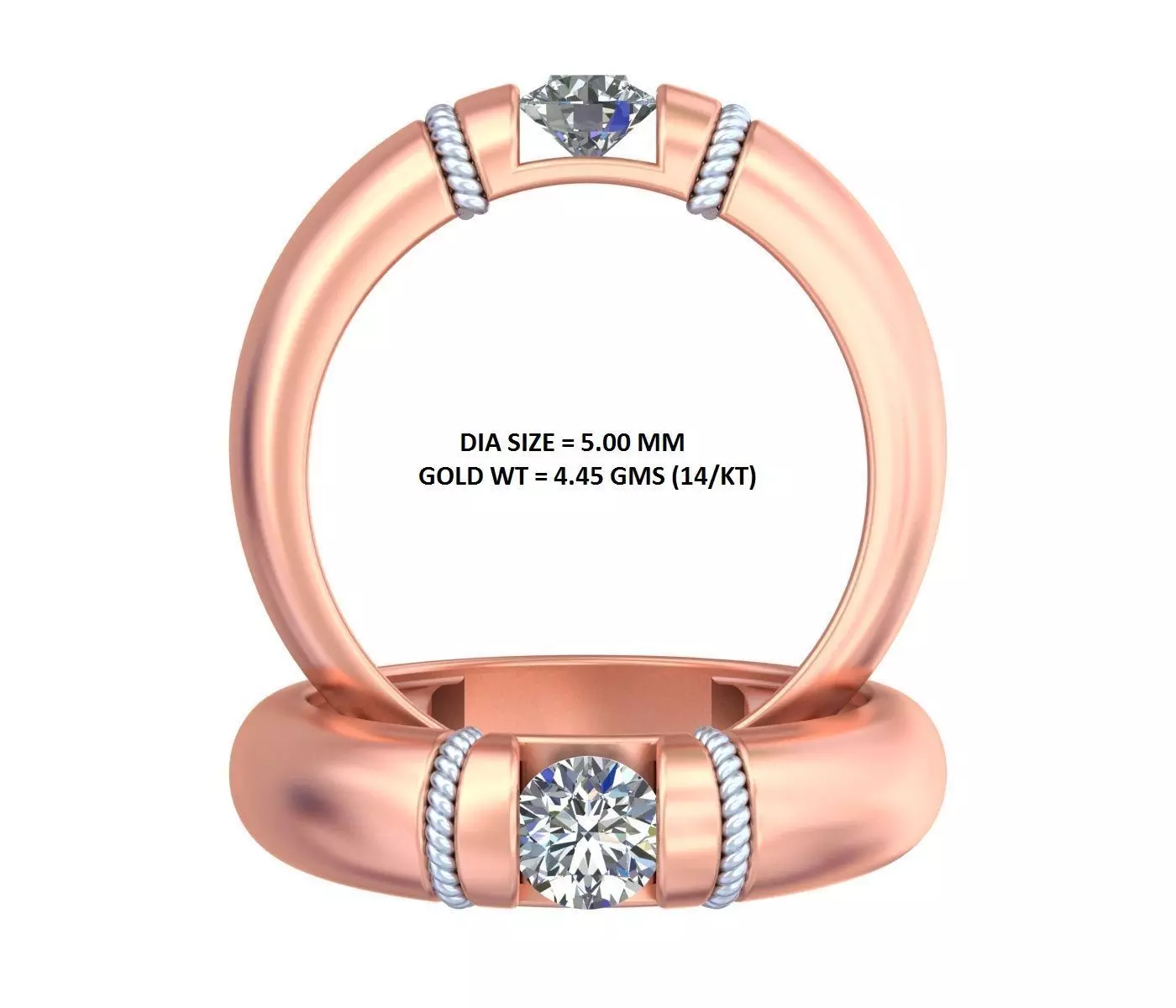 Roundish Shank Ring Looks Very Hot GR-78 3D print model