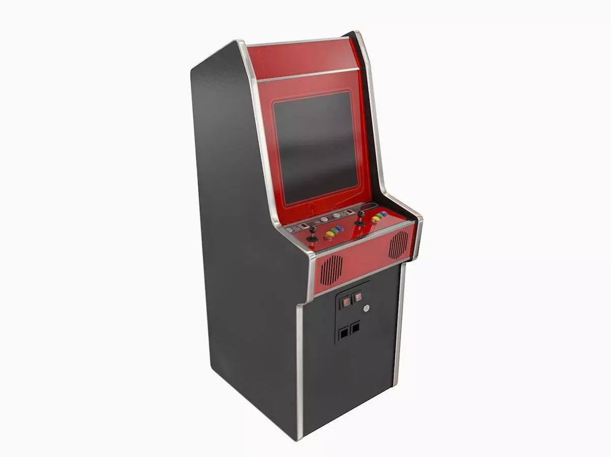 Vintage Arcade Machine 3D model_0