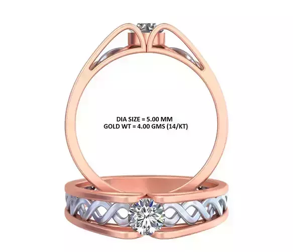 Knotting style ring GR-74