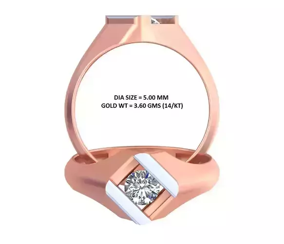 Mens Ring 3dm STL OBJ FBX Render Details 3D print model GR-72