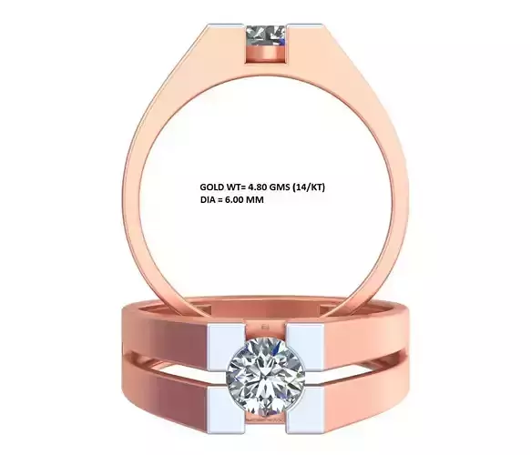 Holding In Air Set Diamond Ring GR-7