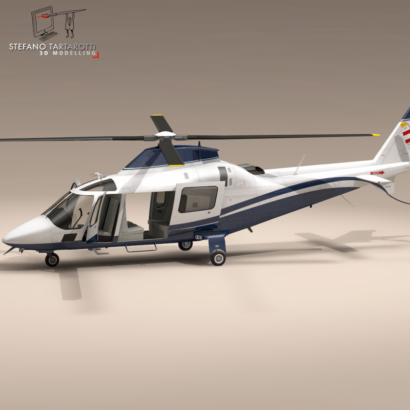 AW109 copter 3D model_10