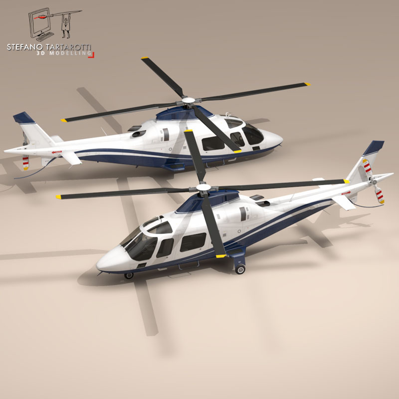 AW109 copter 3D model_1