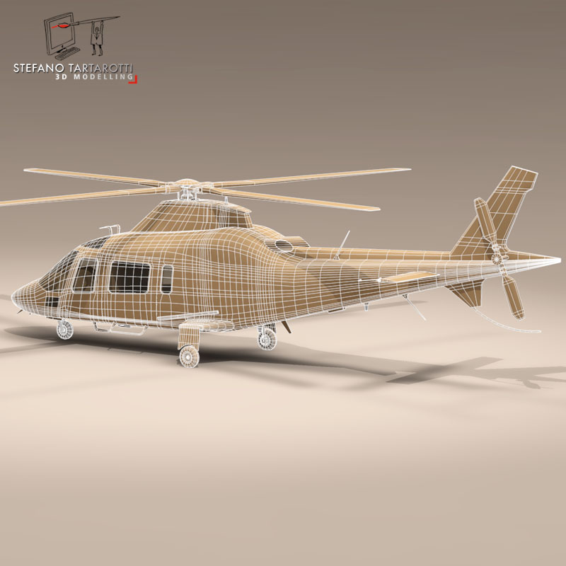 AW109 copter 3D model_5