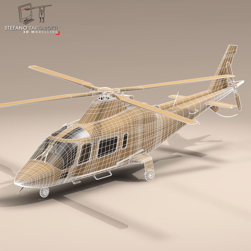 AW109 copter 3D model_14