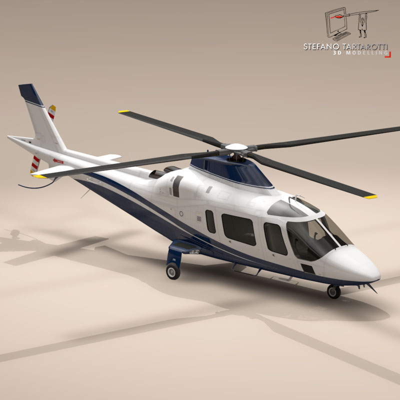AW109 copter 3D model_9
