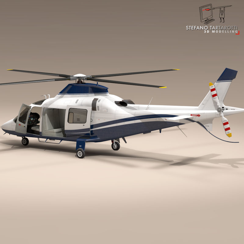 AW109 copter 3D model_2