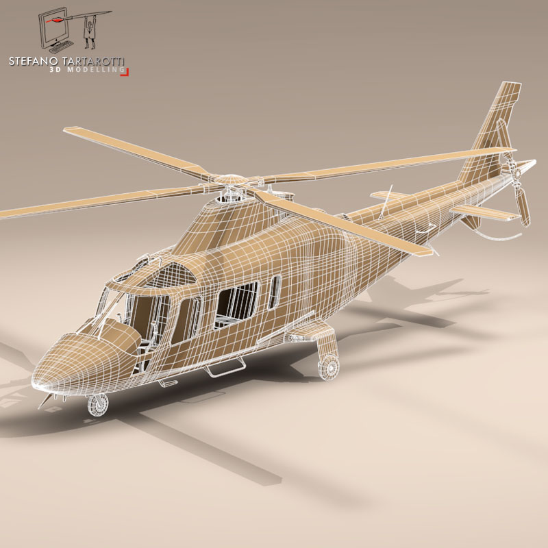 AW109 copter 3D model_11