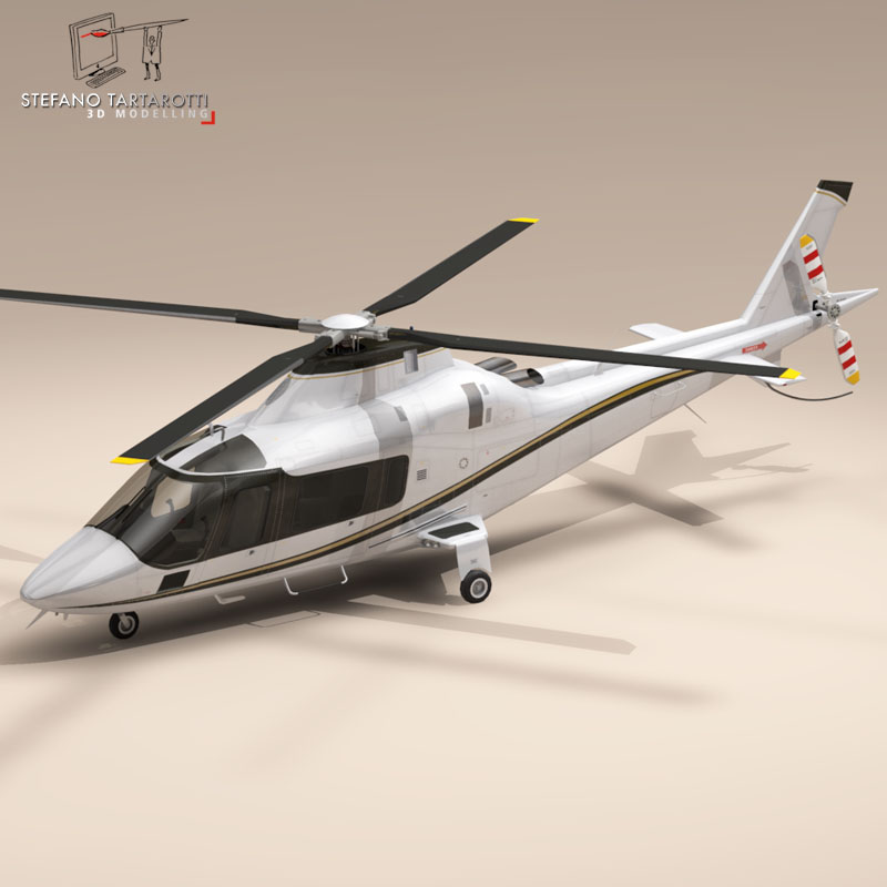 AW109 copter 3D model_7