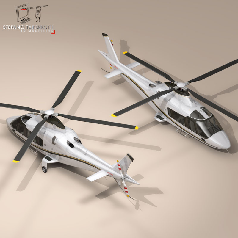 AW109 copter 3D model_3