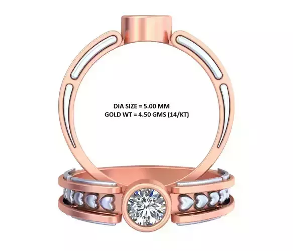 Heart Diamond Very Classy Ring GR-66