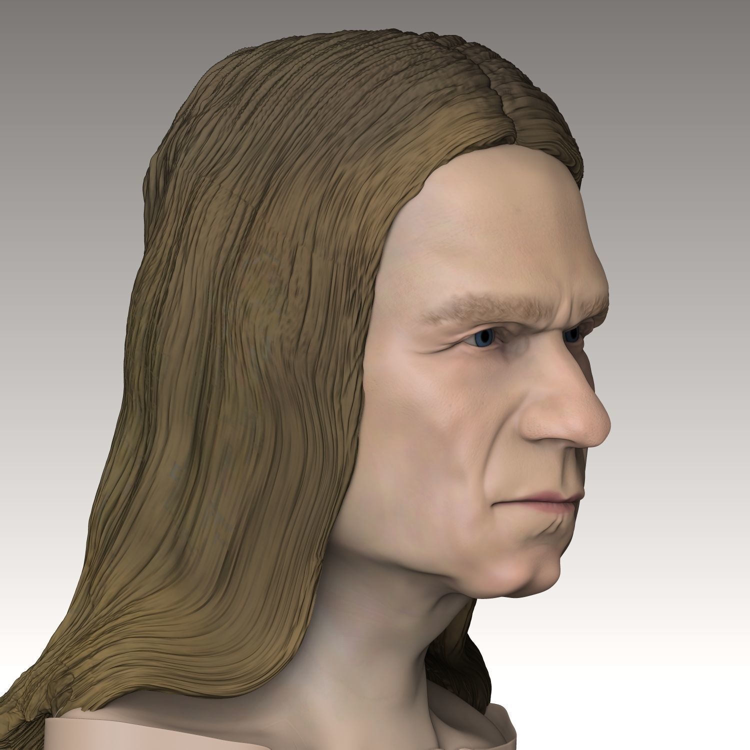 Valery Kipelov Aria normal and screaming head 3D print model_1