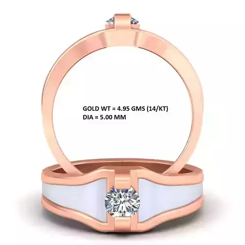 Bricks Men Groom Gents Diamond Ring 3dm stl  GR-37