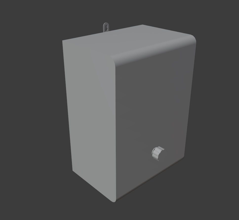 Old broadcast loudspeaker GR 4 from USSR Low-poly 3D model_7