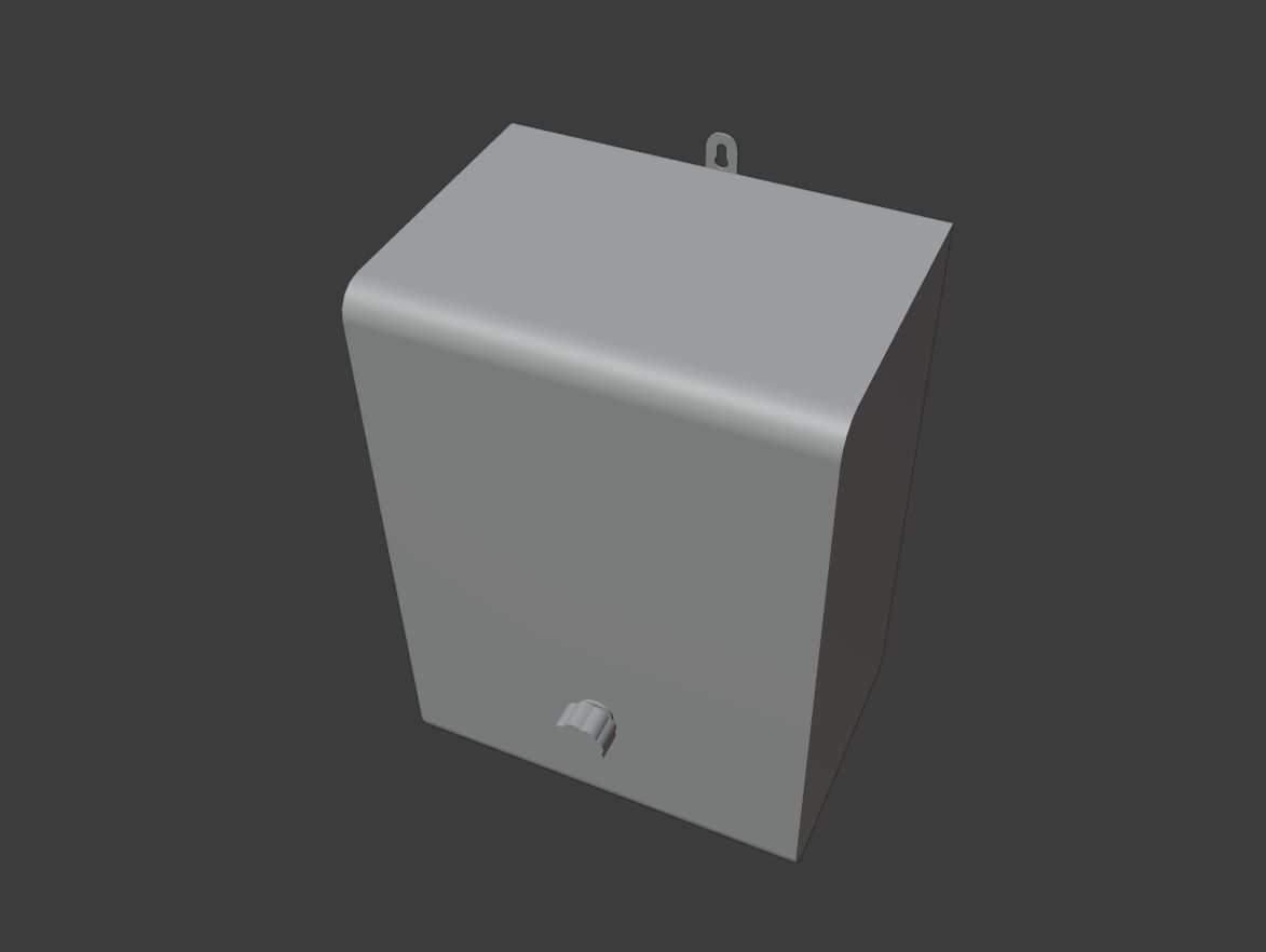 Old broadcast loudspeaker GR 4 from USSR Low-poly 3D model_5