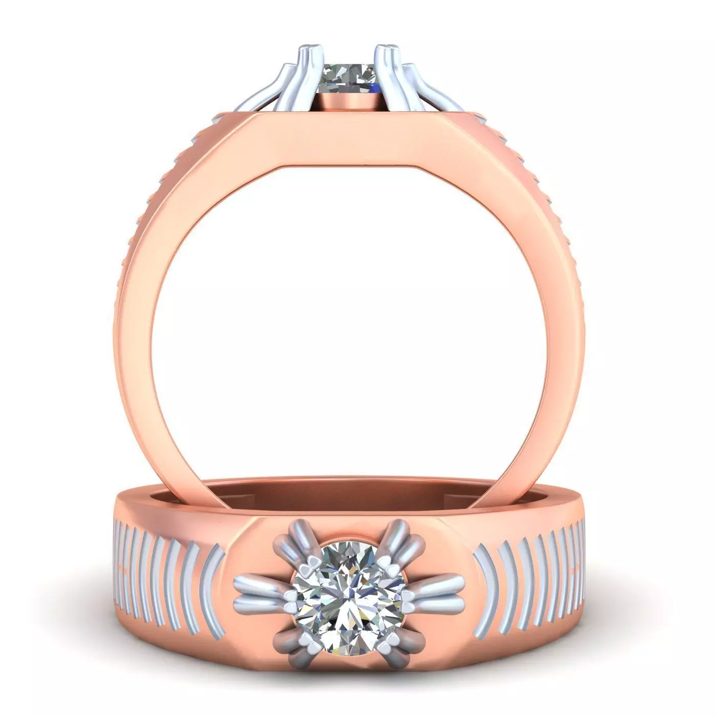 Mens Gents Male Boys Unique Ring Collection Design GR-35 3D print model