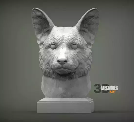 Cardigan Corgi Bust 3D print model