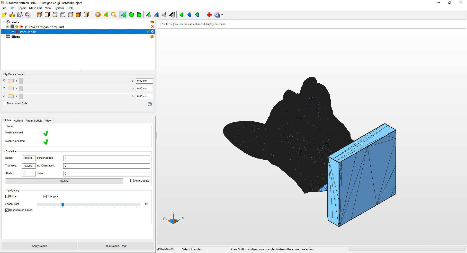Cardigan Corgi Bust 3D print model 3D print model_8