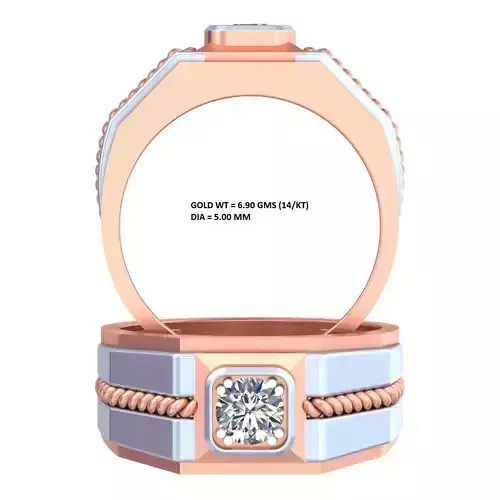 Knot rope mens ring GR-30