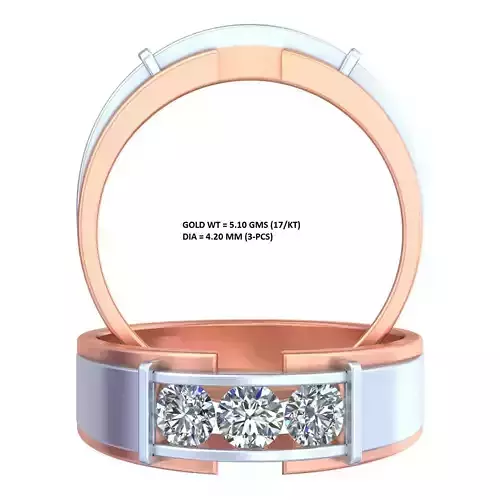 Three stone diamond ring GR-29