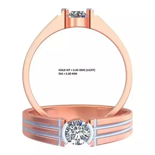Single Diamond Mens ring  GR-24
